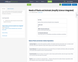 Needs of Plants and Animals (Amplify Science Integrated)