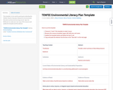 TENFEE Environmental Literacy Plan Template