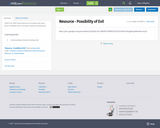 Resource - Possibility of Evil