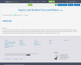 Inquiry Lab Student Form and Rubric