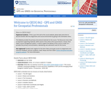 GPS and GNSS for Geospatial Professionals
