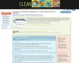 Simulation of international negotiations to reduce greenhouse gas emissions