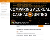 Finance & Economics: Comparing Accrual and Cash Accounting