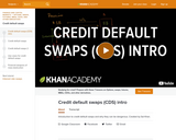 Finance & Economics: Credit Default Swaps (CDS) Intro