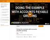 Finance & Economics: Doing the example with Accounts Payable growing