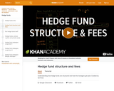 Finance & Economics: Hedge Fund Structure and Fees
