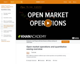 Finance & Economics: Open Market Operations and Quantitative Easing Overview