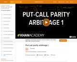 Finance & Economics: Put-Call Parity Arbitrage I