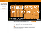 Finance & Economics: The Rule of 72 for Compound Interest