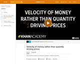 Finance & Economics: Velocity of Money Rather than Quantity Driving Prices