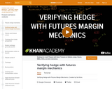 Finance & Economics: Verifying Hedge with Futures Margin Mechanics