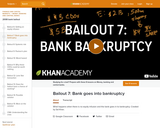 Financial Bailout 7: Bank goes into bankruptcy