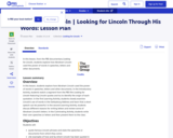 Looking for Lincoln Through His Words: Lesson Plan