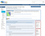 Temperature: Decadal Averages Map