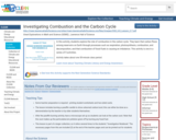 Investigating Combustion and the Carbon Cycle