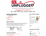 CS Unplugged Sorting Algorithms
