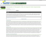 Determination of Chlorophyll in Olive Oil Using the Vernier Spectrometer