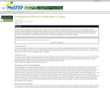 Investigating Diffusion of Molecules in Liquid