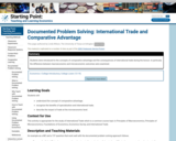 Documented Problem Solving: International Trade and Comparative Advantage