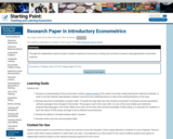 Research Paper in Introductory Econometrics