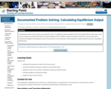 Documented Problem Solving: Calculating Equilibrium Output