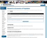 Research on Economics of Population