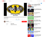 Vowel Bat Letters