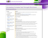 Accessing Complex Text Through Structured Conversations