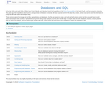 Using Databases and SQL