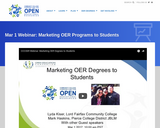 Marketing OER Programs to Students