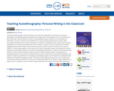 Teaching Autoethnography: Personal Writing in the Classroom