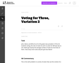 Voting for Three, Variation 2