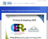CCCOER Finding and Adopting OER Webinar