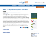 Writing in College: From Competence to Excellence | Open SUNY Textbooks