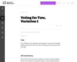Voting for Two, Variation 1