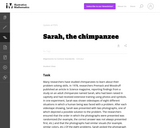 Sarah, the Chimpanzee (1)