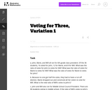 Voting for Three, Variation 1