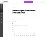 3.NBT, 4.NBT Rounding to the Nearest 100 and 1000