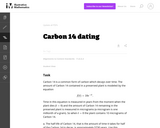 Carbon 14 Dating