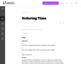 2.MD Ordering Time