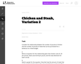 Chicken and Steak, Variation 2