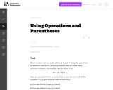 5.OA Using Operations and Parentheses