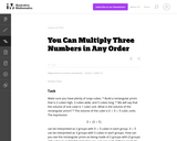 5.MD,OA You Can Multiply Three Numbers in Any Order