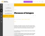 7.NS Differences of Integers