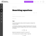 A-CED Rewriting equations