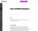 A-REI Pairs of Whole Numbers