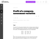 A-SSE Profit of a company, assessment variation