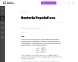 Bacteria Populations