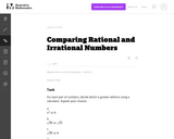 Comparing Rational and Irrational Numbers