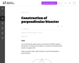 Construction of Perpendicular Bisector